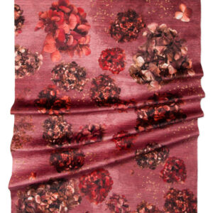 RUNNER VELLUTO ROSA ORO ORTENSIA CM46X2,5MT  (Cod. 32287-01)