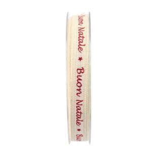PP117 NASTRO BUON NATALE MM15 20MT rosso (Cod. 25784-01)