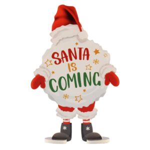 BABBO DI NATALE IN BECKS BIANCO 61X94 CM  (Cod. 32250-01)