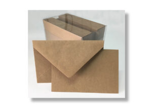 BIGLIETTI + BUSTE KRAFT AVANA PZ.100  (Cod. 32291-01)