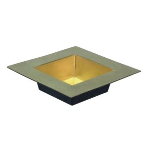 VASSOIO PLASTICA QUADRATO 20X20 CM oro (Cod. 32165-02)