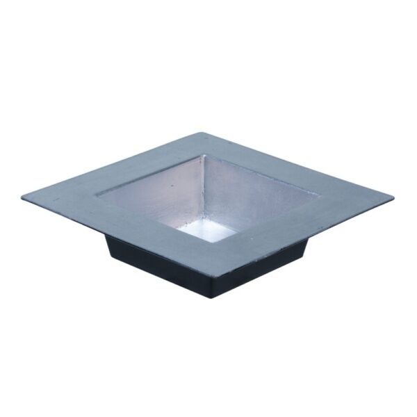 VASSOIO PLASTICA QUADRATO 20X20 CM argento (Cod. 32165-03)