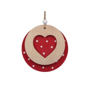 SET 8PZ. CUORI D'APPENDERE D9 CM  (Cod. 31825-01)