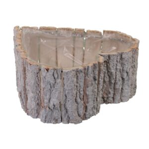 CESTINO A CUORE LEGNO 27X27X11CM  (Cod. 31933-01)