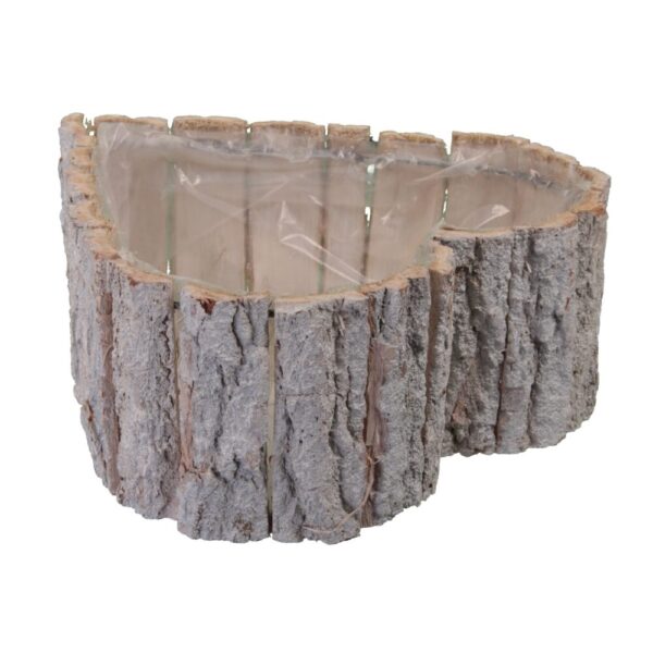 CESTINO A CUORE LEGNO 27X27X11CM  (Cod. 31933-01)