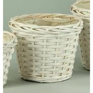 PORTA VASO X VASO D16 TRECCIA VIMINI bianco (Cod. 32540-01)