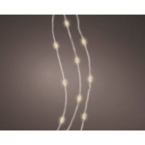 FILO ARG. 100 MICROLEDS 5MT, LUCE CALDA A BATTERIA  (Cod. 31030-01)