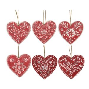 CUORE LEGNO STAMPATO 10 CM  (1pz)  (Cod. 31702-01)
