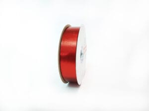 NASTRO PEPITA SETA STARMETAL SATIN MM.31 MT.100 rosso (Cod. 1357-01)