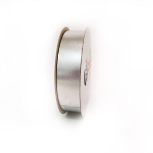 NASTRO PEPITA SETA STARMETAL SATIN MM.31 MT.100 argento (Cod. 1357-02)