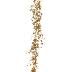 GHIRLANDA EDERA DORATA 182 CM  (Cod. 32621-01)