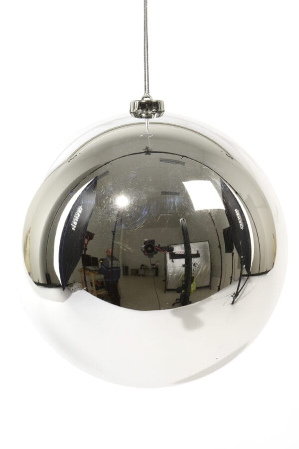 PALLINA DI NATALE D20 CM argento (Cod. 24010-02)