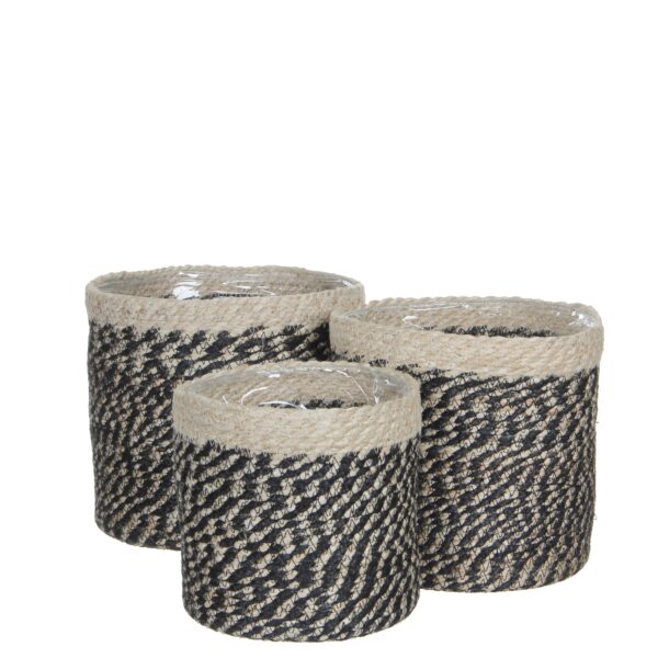 SET 3 CESTI BONAPARTE 16X16 18X18 20X20 CM  (Cod. 32790-01)
