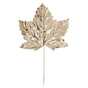 SET 3 FOGLIE IN TESSUTO "MAPLE" oro (Cod. 32744-01)