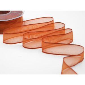 NASTRO VELO BORDI RAME MM.40 MT.25 arancio-scuro (Cod. 5512-10)