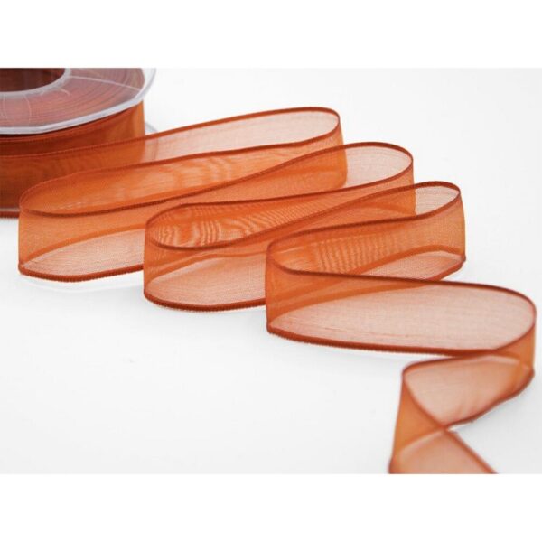 NASTRO VELO BORDI RAME MM.40 MT.25 arancio-scuro (Cod. 5512-10)