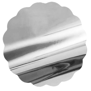 SOTTOVASI METALLIZZATI D64 PZ 50 argento (Cod. 32747-02)