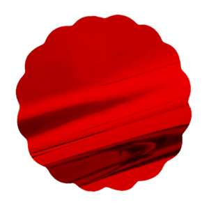 SOTTOVASI METALLIZZATI D74 PZ 50 rosso (Cod. 32748-04)