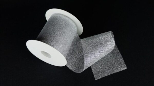 NASTRO GARZA LAMINATA MM98 X 20MT argento (Cod. 22942-02)