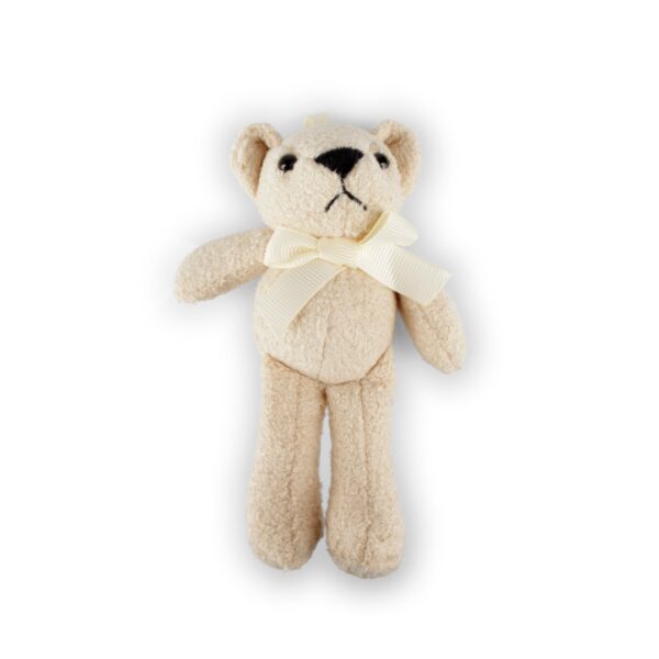 SET 4 ORSACCHIOTTO DI PELUCHE 15X12 CM crema (Cod. 30841-01)