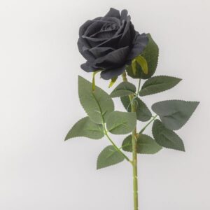 ROSA SINGOLA VELVET 16X74 CM nero (Cod. 26615-04)