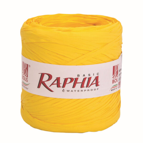 RAPHIA BASIC  200 MT RAFIA RAFFIA giallo-limone (Cod. 1449-10)