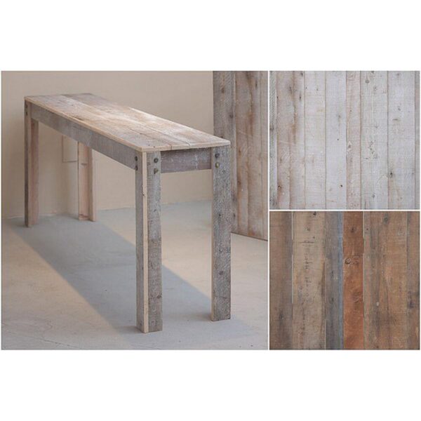 TAVOLO CON GAMBE CM.180X40X75 bianco-vintage (Cod. 33022-01)