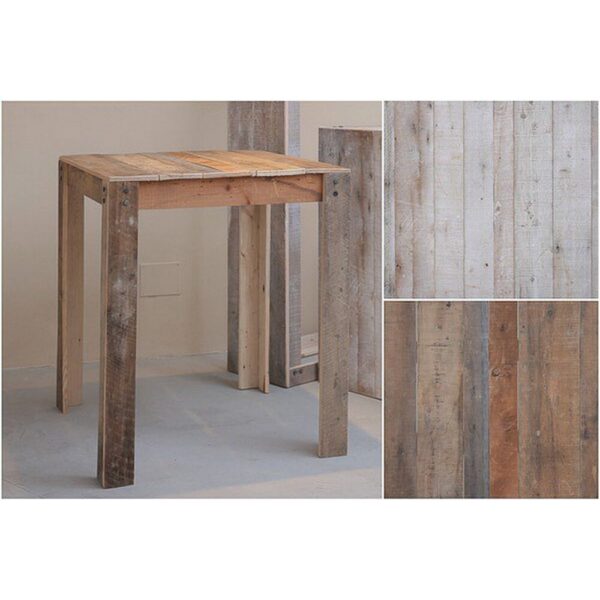 TAVOLO CON GAMBE CM 95X95X110 bianco-vintage (Cod. 33024-01)