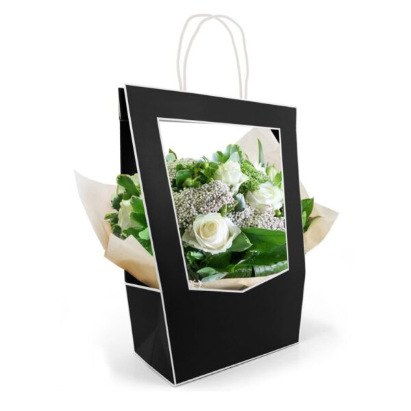 BORSA CARTA MEDAILLON 14X23 H38 5PZ MEDIA nero (Cod. 28595-07)
