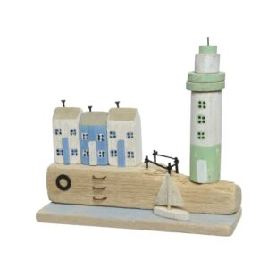 FARO PAWLONIA IN LEGNO 9,5X29,5 H26 CM  (Cod. 33054-01)