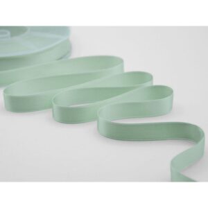 NASTRO DOPPIO RASO ALTA QUALITA' MM.16 MT.50 verde-mare-9 (Cod. 1052-48)