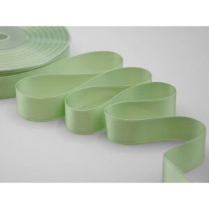 NASTRO DOPPIO RASO ALTA QUALITA' MM.25 MT.50 verde-mare-9 (Cod. 1053-48)