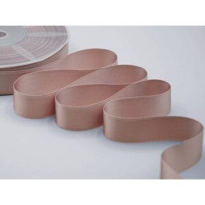 NASTRO DOPPIO RASO ALTA QUALITA' MM.40 MT.25 cipria-scuro-552 (Cod. 1044-12)