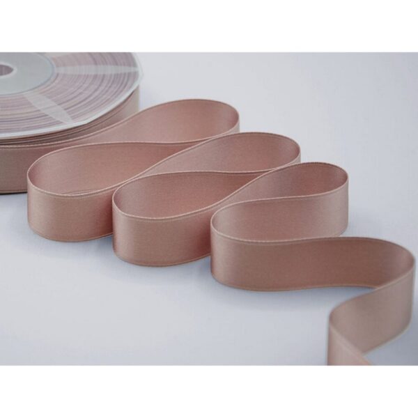 NASTRO DOPPIO RASO ALTA QUALITA' MM.40 MT.25 cipria-scuro-552 (Cod. 1044-12)