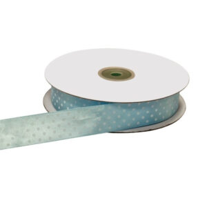 NASTRO DOPPIO RASO POIS 25MM 50MT azzurro (Cod. 33025-08)