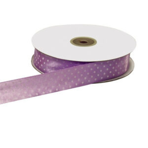 NASTRO DOPPIO RASO POIS 25MM 50MT lilla (Cod. 33025-09)