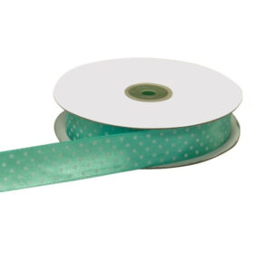 NASTRO DOPPIO RASO POIS 25MM 50MT tiffany (Cod. 33025-11)