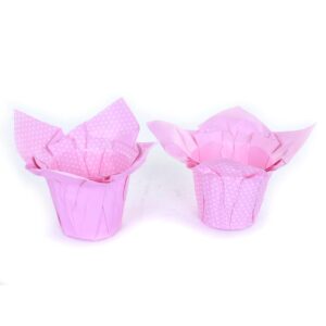 COPRIVASO DI CARTA POIS X VASO D10/11 12PZ. rosa (Cod. 33212-03)