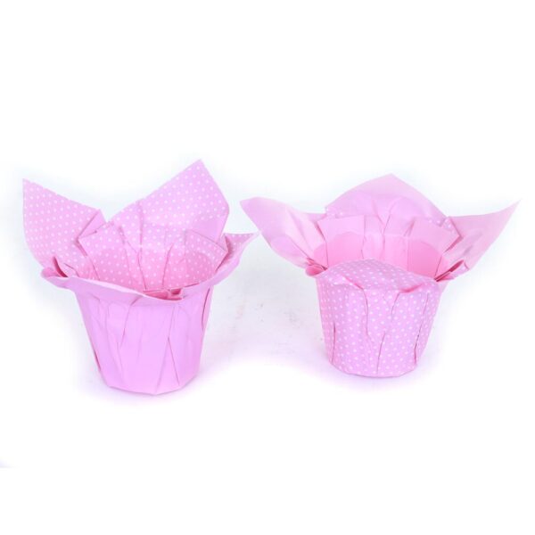 COPRIVASO DI CARTA POIS X VASO D10/11 12PZ. rosa (Cod. 33212-03)