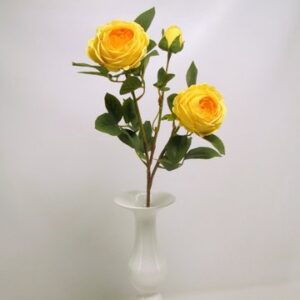 RAMO ROSA CABBAGE X2 CON BOCCIOLO CM86 giallo (Cod. 31900-07)