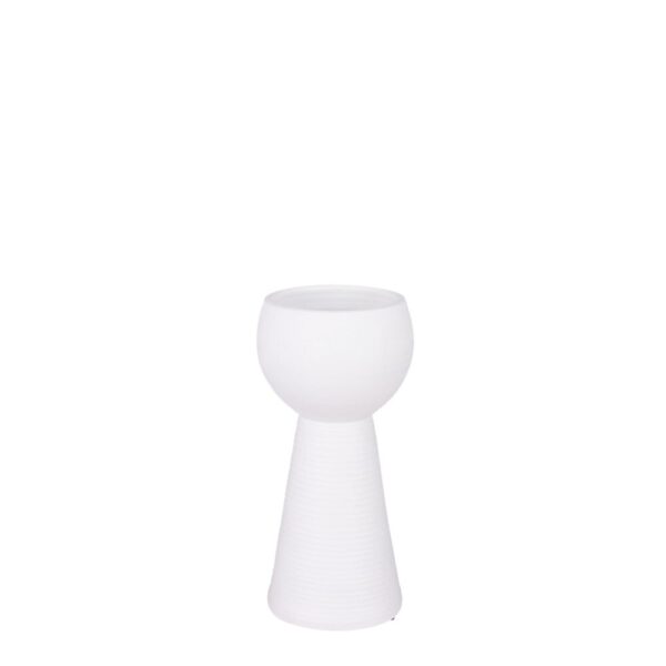 CASPO' MARLOU CON PIEDE H39 D19 CM bianco (Cod. 31775-02)