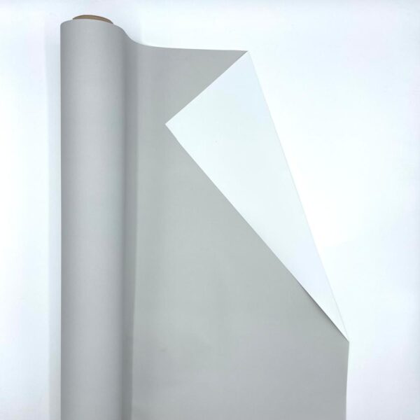 ROTOLO PERLATO BILATO "CONTRASTE" 1X40 MT bianco-e-grigio (Cod. 23878-05)