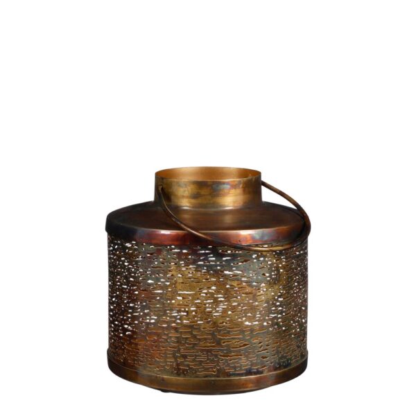 LANTERNA HARMONY H21,5 D21 CM oro-antico (Cod. 33573-01)