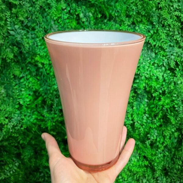 VASO CRISTAL D13 H20 CM rosa-quarzo (Cod. 5082-04)