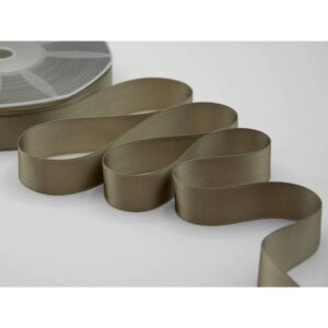 NASTRO DOPPIO RASO ALTA QUALITA' MM.40 MT.25 tortora-54 (Cod. 1044-11)