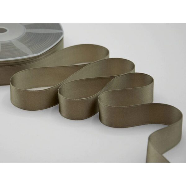 NASTRO DOPPIO RASO ALTA QUALITA' MM.40 MT.25 tortora-54 (Cod. 1044-11)