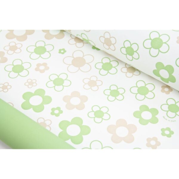 BOBINA PERL. FLORES H 1 X 25 MT - SPESSORE 50MY salvia-nocciola (Cod. 33627-01)