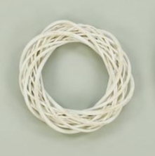 CORONCINA VIMINI D23 CM bianco (Cod. 33712-01)