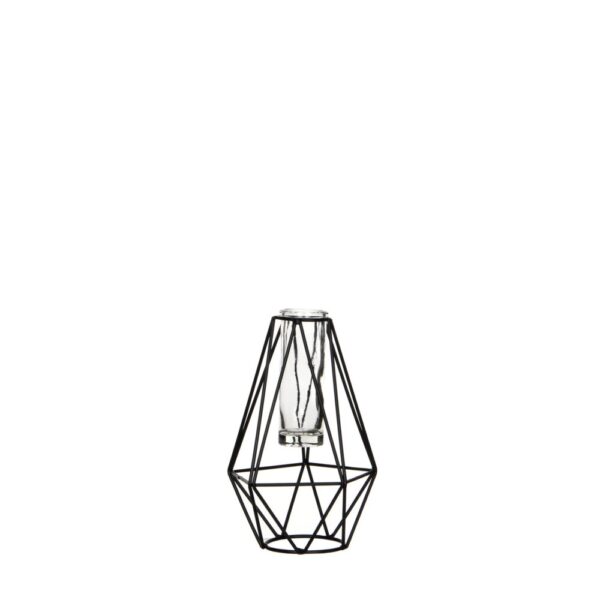 VASO MONOFIORE DIAMOND 11X10 H17 CM  (Cod. 33816-01)