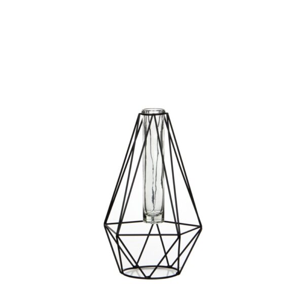VASO MONOFIORE DIAMOND 15X14 H24 CM  (Cod. 33817-01)